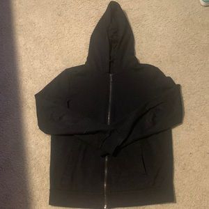 Armani Exchange black full zip hoodie. Size medium.
